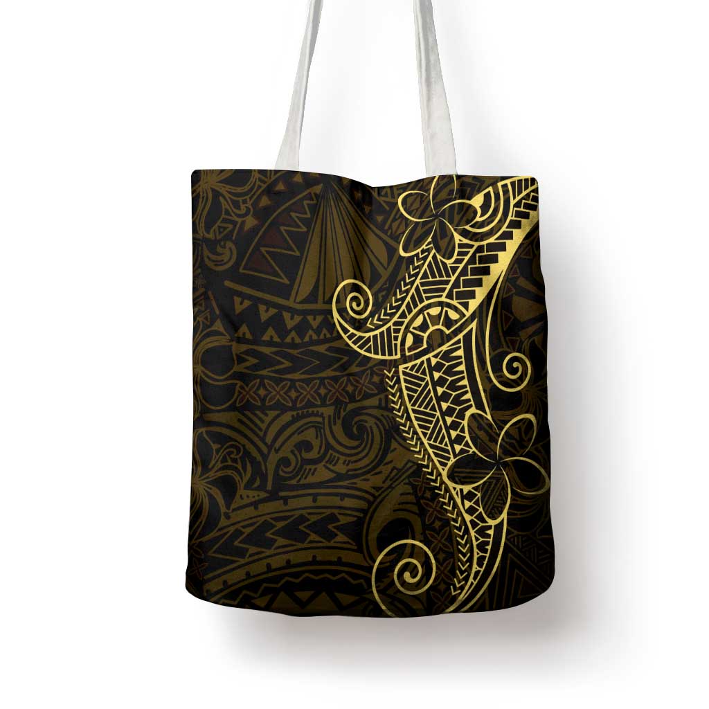 Black Gold Polynesian Tribal Tote Bag - Polynesian Pride