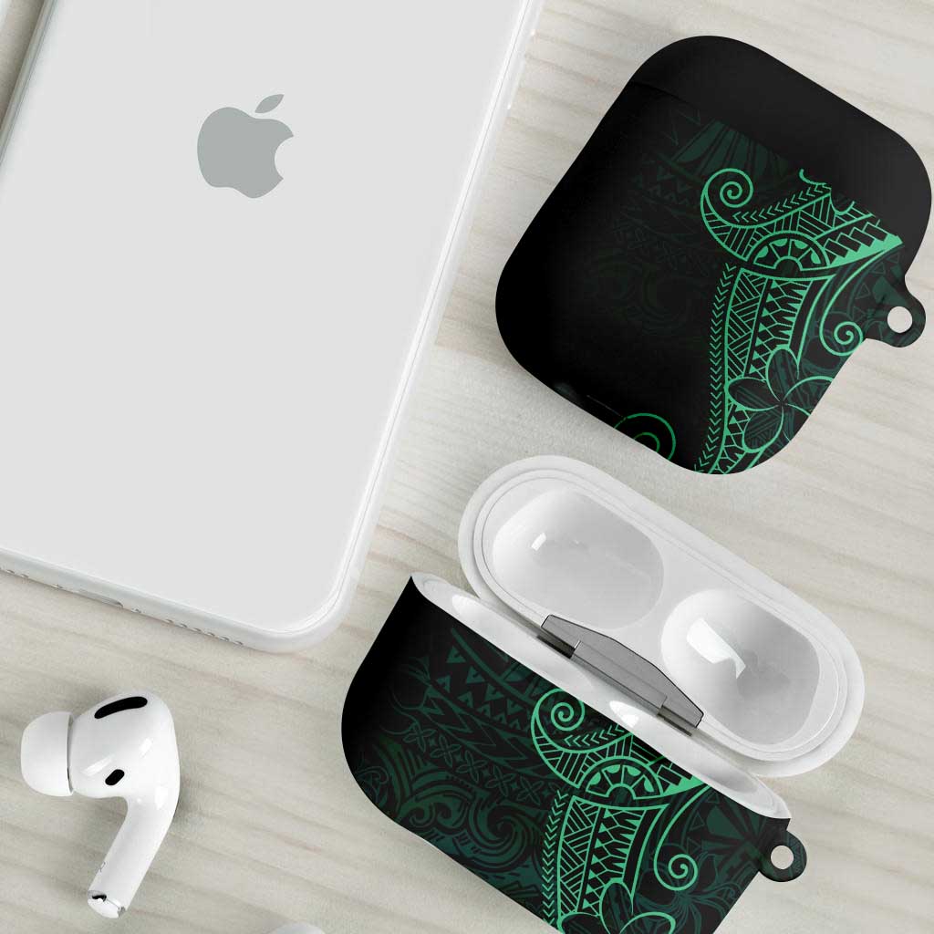 Black Green Polynesian Tribal AirPods Case LT9 - Polynesian Pride
