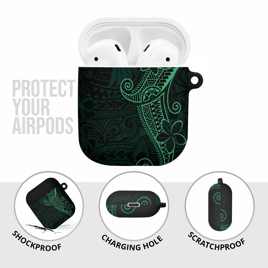 Black Green Polynesian Tribal AirPods Case LT9 - Polynesian Pride