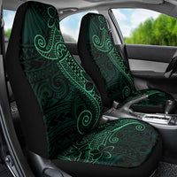 Black Green Polynesian Tribal Car Seat Cover - Polynesian Pride