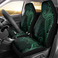 Black Green Polynesian Tribal Car Seat Cover - Polynesian Pride