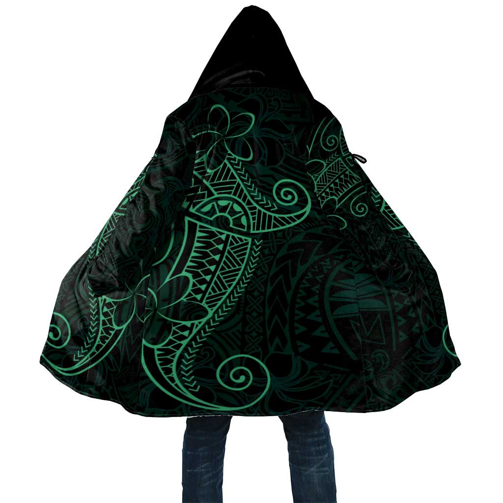 Black Green Polynesian Tribal Cloak - Polynesian Pride