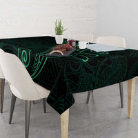 Black Green Polynesian Tribal Tablecloth LT9 - Polynesian Pride