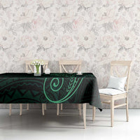 Black Green Polynesian Tribal Tablecloth LT9 - Polynesian Pride