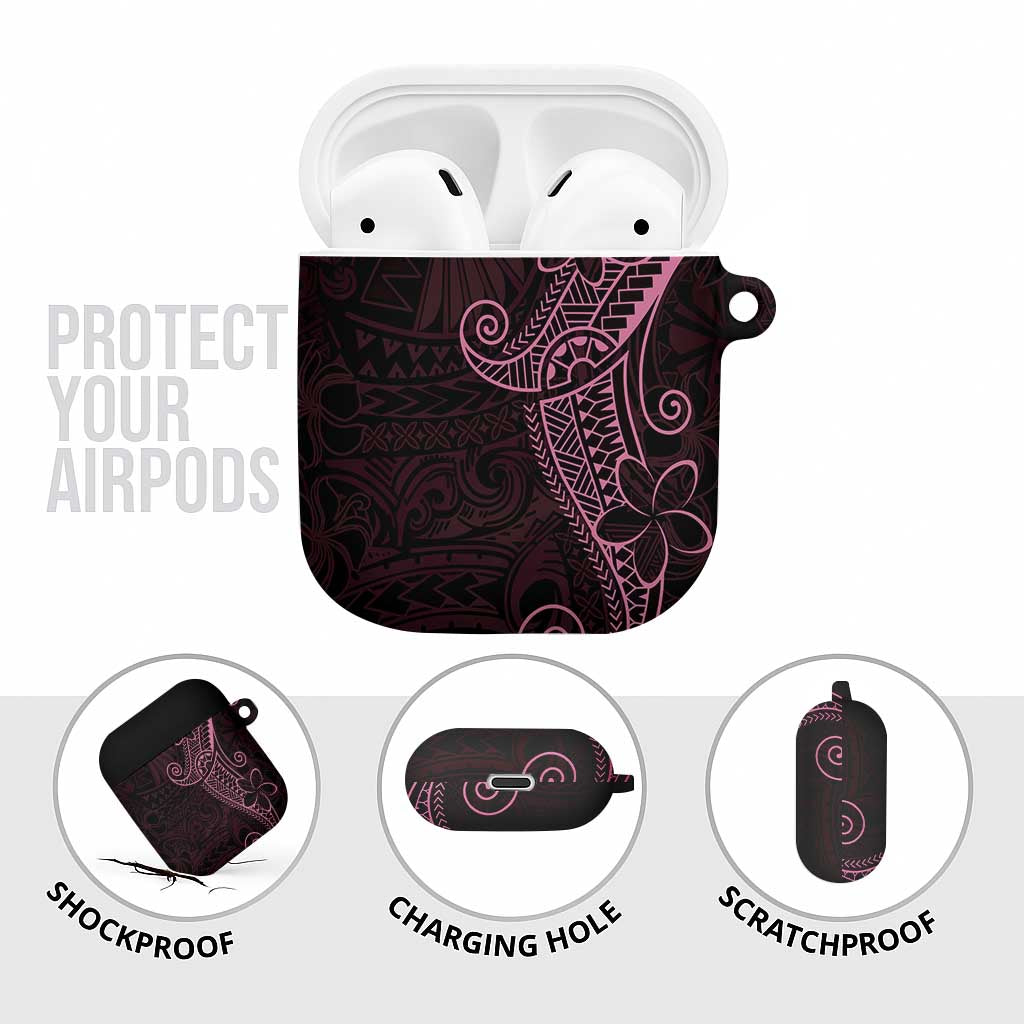 Black Pink Polynesian Tribal AirPods Case LT9 - Polynesian Pride