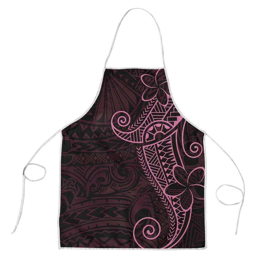 Black Pink Polynesian Tribal Apron LT9 Pink - Polynesian Pride