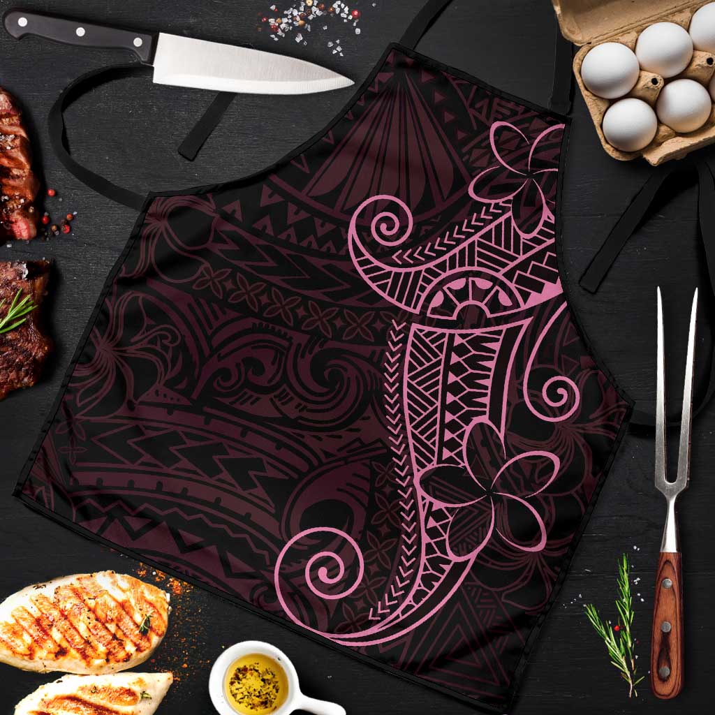 Black Pink Polynesian Tribal Apron LT9 Pink - Polynesian Pride