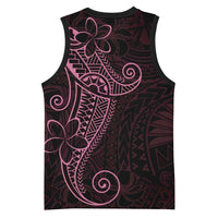 Black Pink Polynesian Tribal Basketball Jersey LT9 - Polynesian Pride