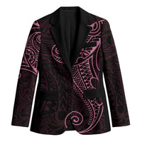 Black Pink Polynesian Tribal Blazer - Polynesian Pride
