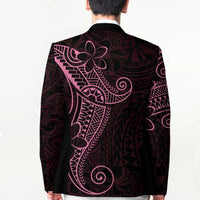 Black Pink Polynesian Tribal Blazer - Polynesian Pride