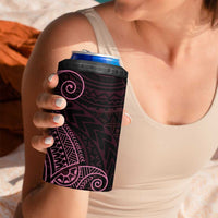 Black Pink Polynesian Tribal 4 in 1 Can Cooler Tumbler LT9 - Polynesian Pride