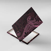 Black Pink Polynesian Tribal Canvas Wall Art LT9 With Frame Pink - Polynesian Pride