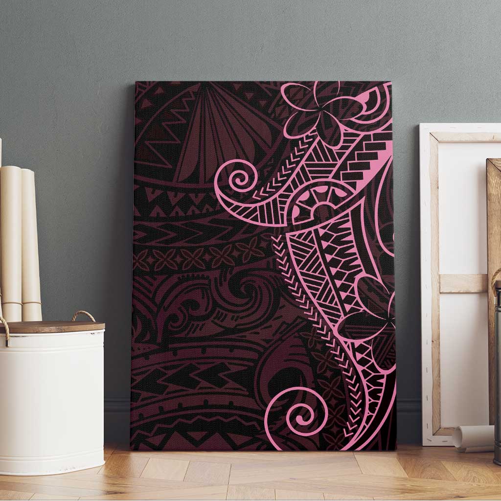 Black Pink Polynesian Tribal Canvas Wall Art LT9 - Polynesian Pride