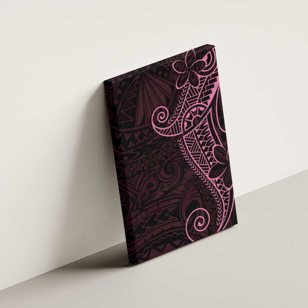 Black Pink Polynesian Tribal Canvas Wall Art LT9 - Polynesian Pride