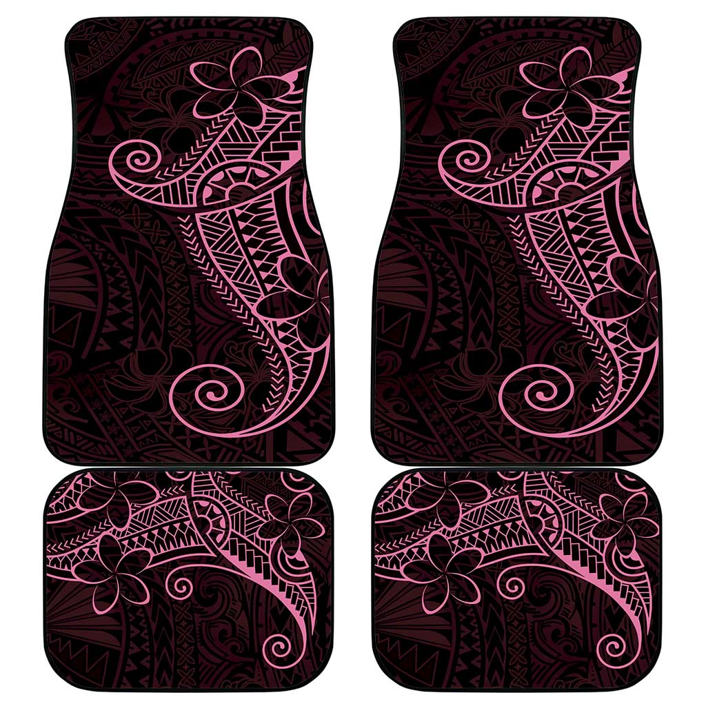 Black Pink Polynesian Tribal Car Mats LT9 - Polynesian Pride