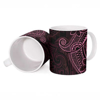 Black Pink Polynesian Tribal Ceramic Mug LT9 - Polynesian Pride