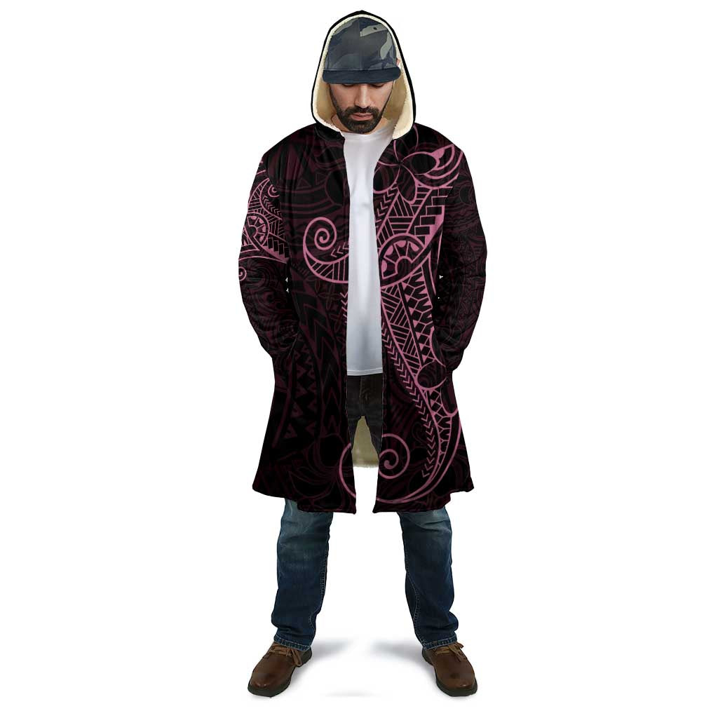 Black Pink Polynesian Tribal Cloak - Polynesian Pride