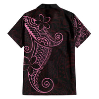 Black Pink Polynesian Tribal Family Matching Summer Maxi Dress and Hawaiian Shirt LT9 - Polynesian Pride
