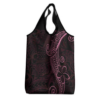 Black Pink Polynesian Tribal Grocery Bag LT9 - Polynesian Pride