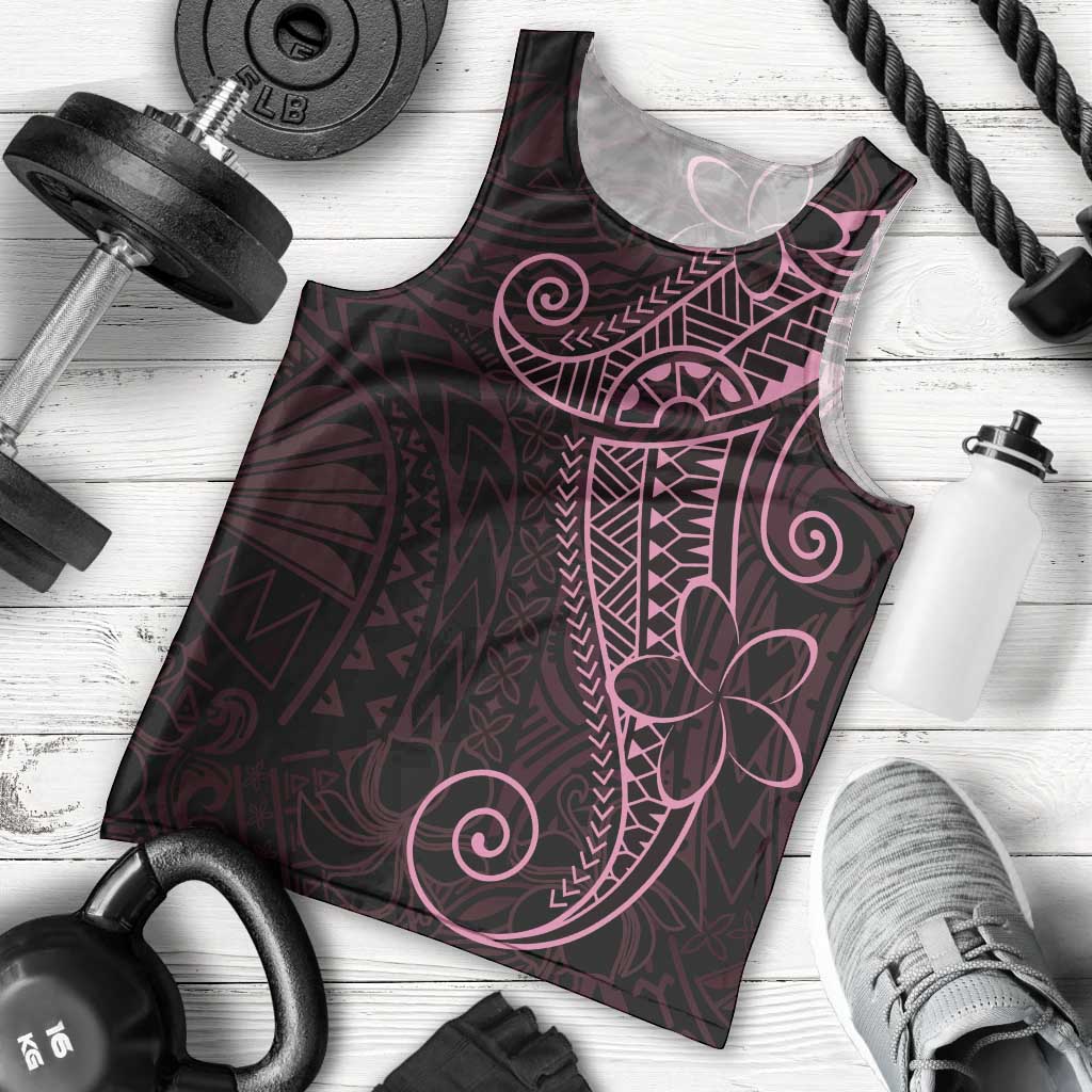 Black Pink Polynesian Tribal Men Tank Top LT9 - Polynesian Pride