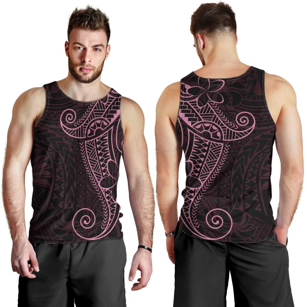 Black Pink Polynesian Tribal Men Tank Top LT9 - Polynesian Pride