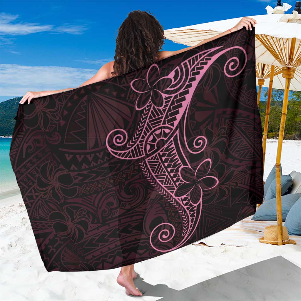Black Pink Polynesian Tribal Sarong - Polynesian Pride
