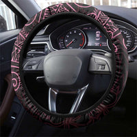 Black Pink Polynesian Tribal Steering Wheel Cover LT9 - Polynesian Pride