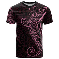 Black Pink Polynesian Tribal T Shirt - Polynesian Pride