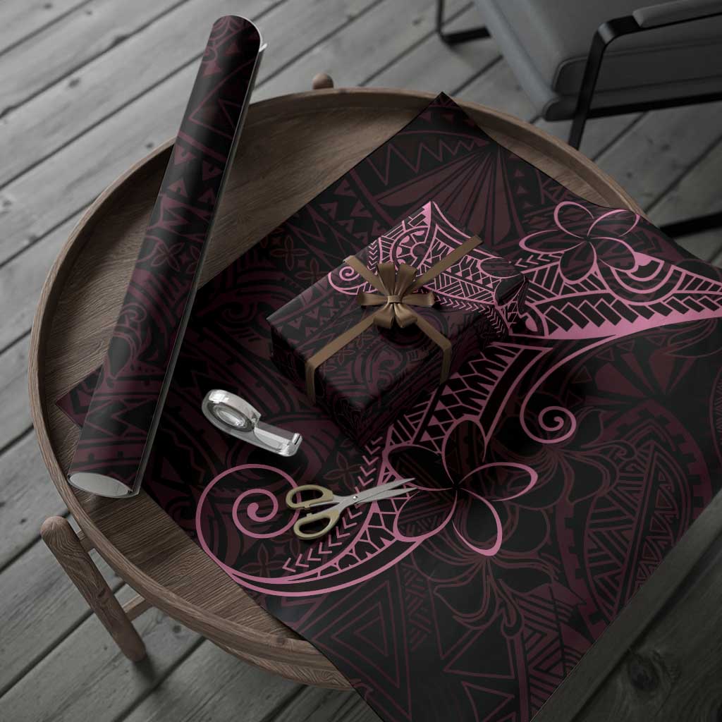 Black Pink Polynesian Tribal Wrapping Paper LT9 - Polynesian Pride
