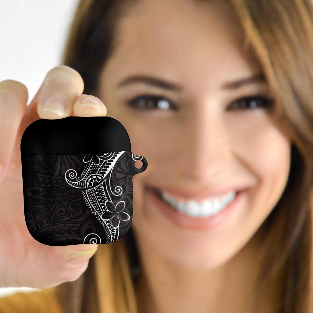 Black White Polynesian Tribal AirPods Case LT9 White - Polynesian Pride