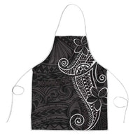 Black White Polynesian Tribal Apron LT9 White - Polynesian Pride