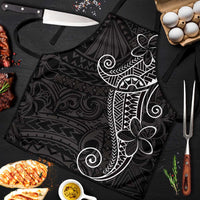 Black White Polynesian Tribal Apron LT9 White - Polynesian Pride