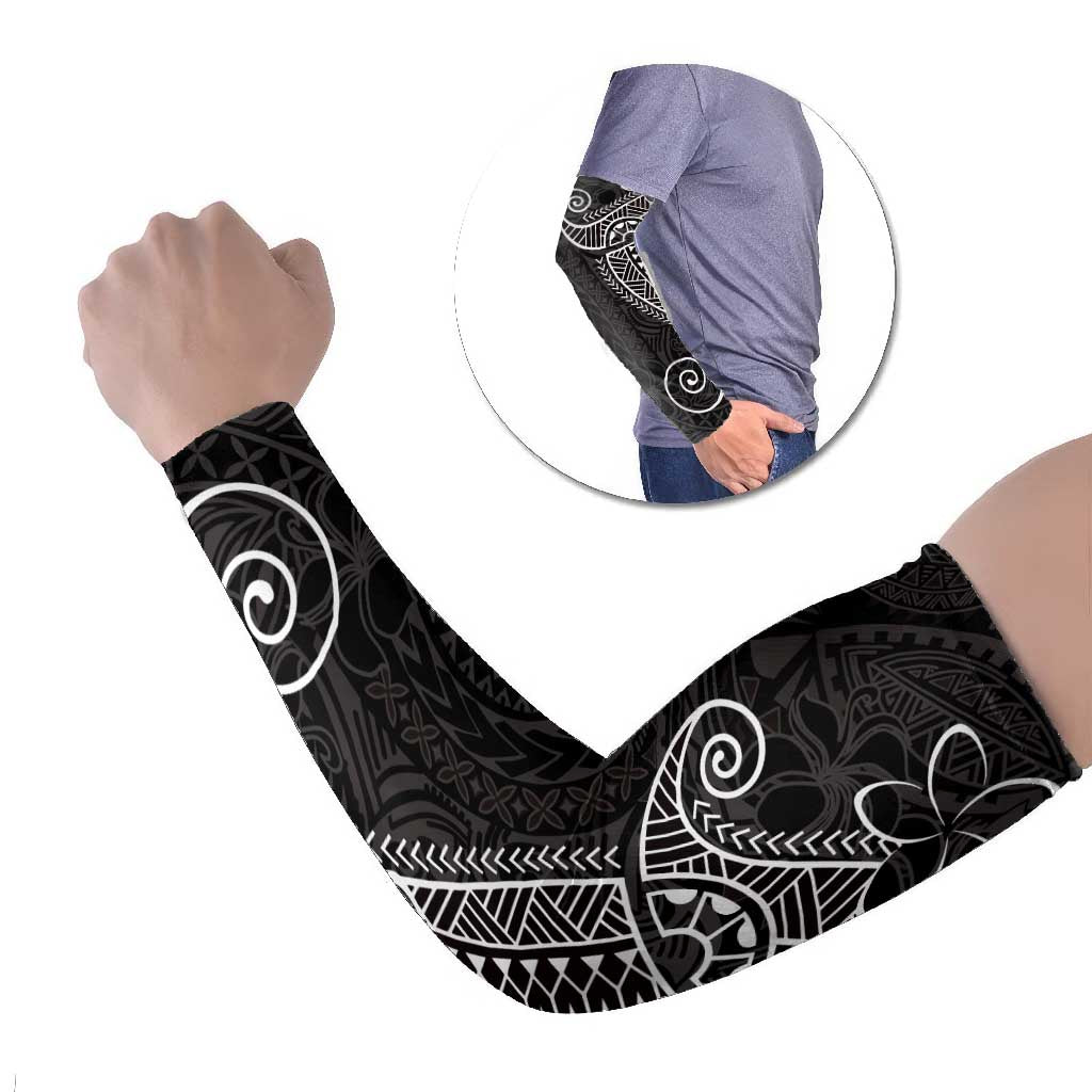 Black White Polynesian Tribal Arm Sleeves - Polynesian Pride