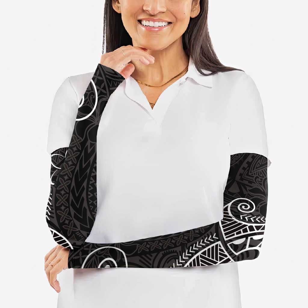 Black White Polynesian Tribal Arm Sleeves - Polynesian Pride