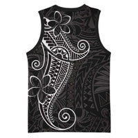 Black White Polynesian Tribal Basketball Jersey LT9 - Polynesian Pride