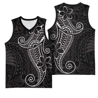 Black White Polynesian Tribal Basketball Jersey LT9 - Polynesian Pride