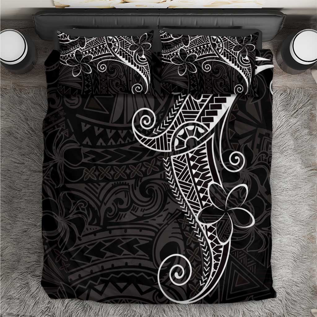 Black White Polynesian Tribal Bedding Set - Polynesian Pride