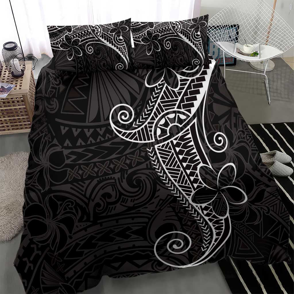 Black White Polynesian Tribal Bedding Set - Polynesian Pride