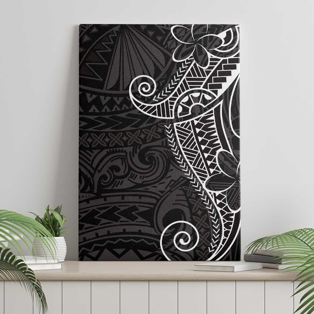 Black White Polynesian Tribal Canvas Wall Art LT9 - Polynesian Pride
