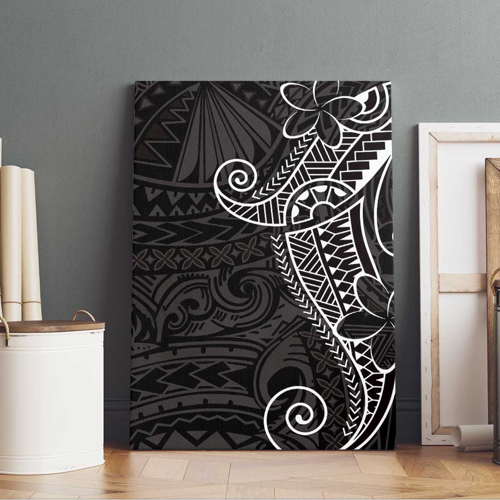 Black White Polynesian Tribal Canvas Wall Art LT9 - Polynesian Pride
