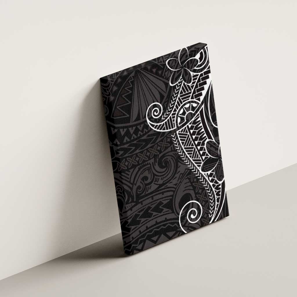 Black White Polynesian Tribal Canvas Wall Art LT9 - Polynesian Pride
