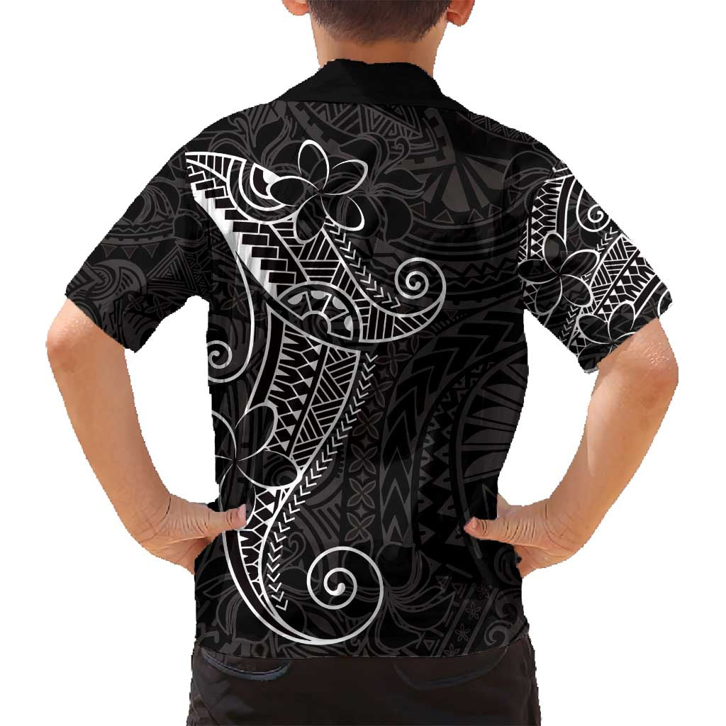 Black White Polynesian Tribal Family Matching Puletasi and Hawaiian Shirt LT9 - Polynesian Pride