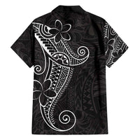 Black White Polynesian Tribal Family Matching Summer Maxi Dress and Hawaiian Shirt - Polynesian Pride
