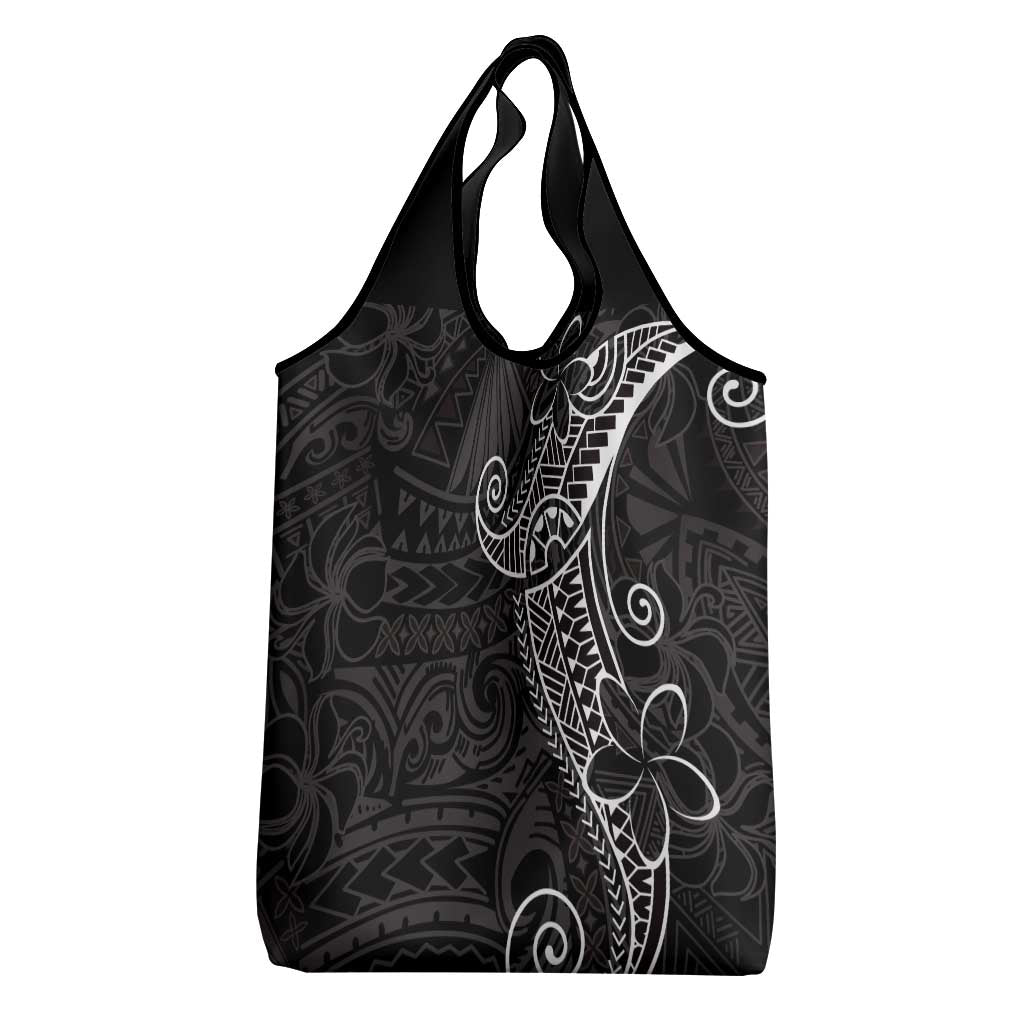 Black White Polynesian Tribal Grocery Bag LT9 - Polynesian Pride