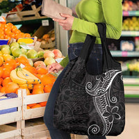 Black White Polynesian Tribal Grocery Bag LT9 - Polynesian Pride