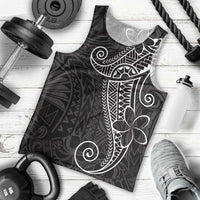 Black White Polynesian Tribal Men Tank Top LT9 - Polynesian Pride