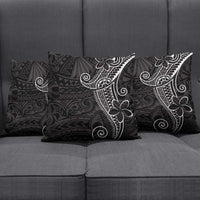 Black White Polynesian Tribal Pillow Cover - Polynesian Pride