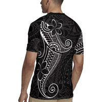 Black White Polynesian Tribal Rugby Jersey LT9 - Polynesian Pride