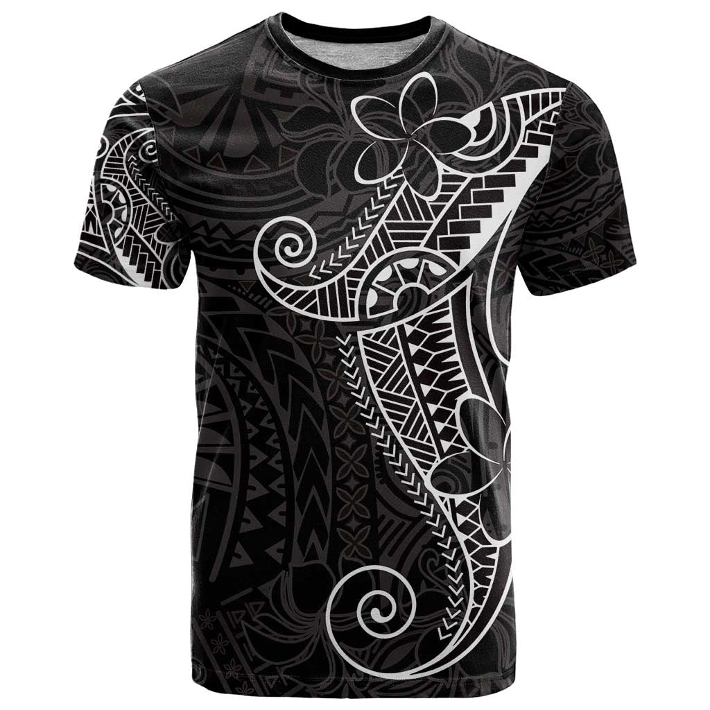 Black White Polynesian Tribal T Shirt - Polynesian Pride