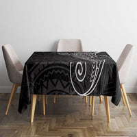 Black White Polynesian Tribal Tablecloth LT9 - Polynesian Pride